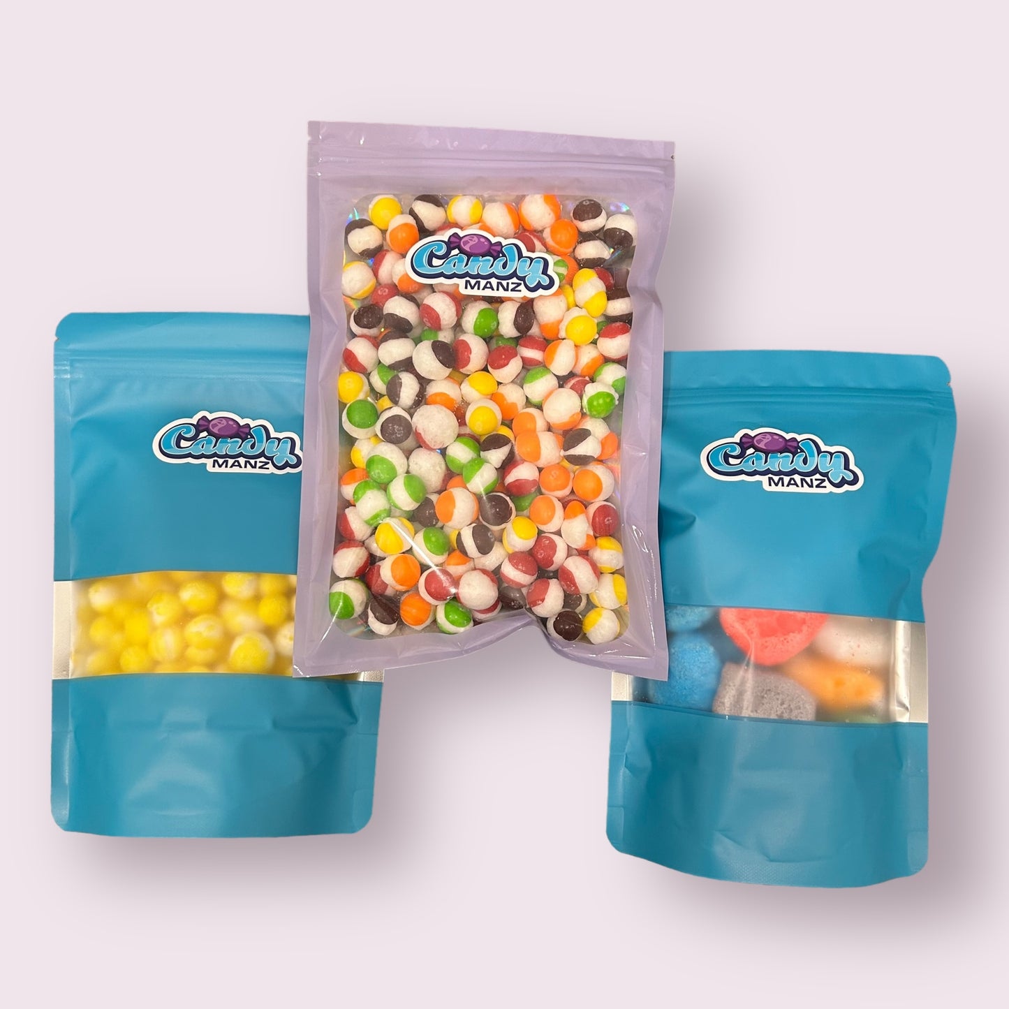 Freeze-Dried Candy Mix - Rainbow Pop-ems, Balloonheads, & Mini Sourheads Combo Pack