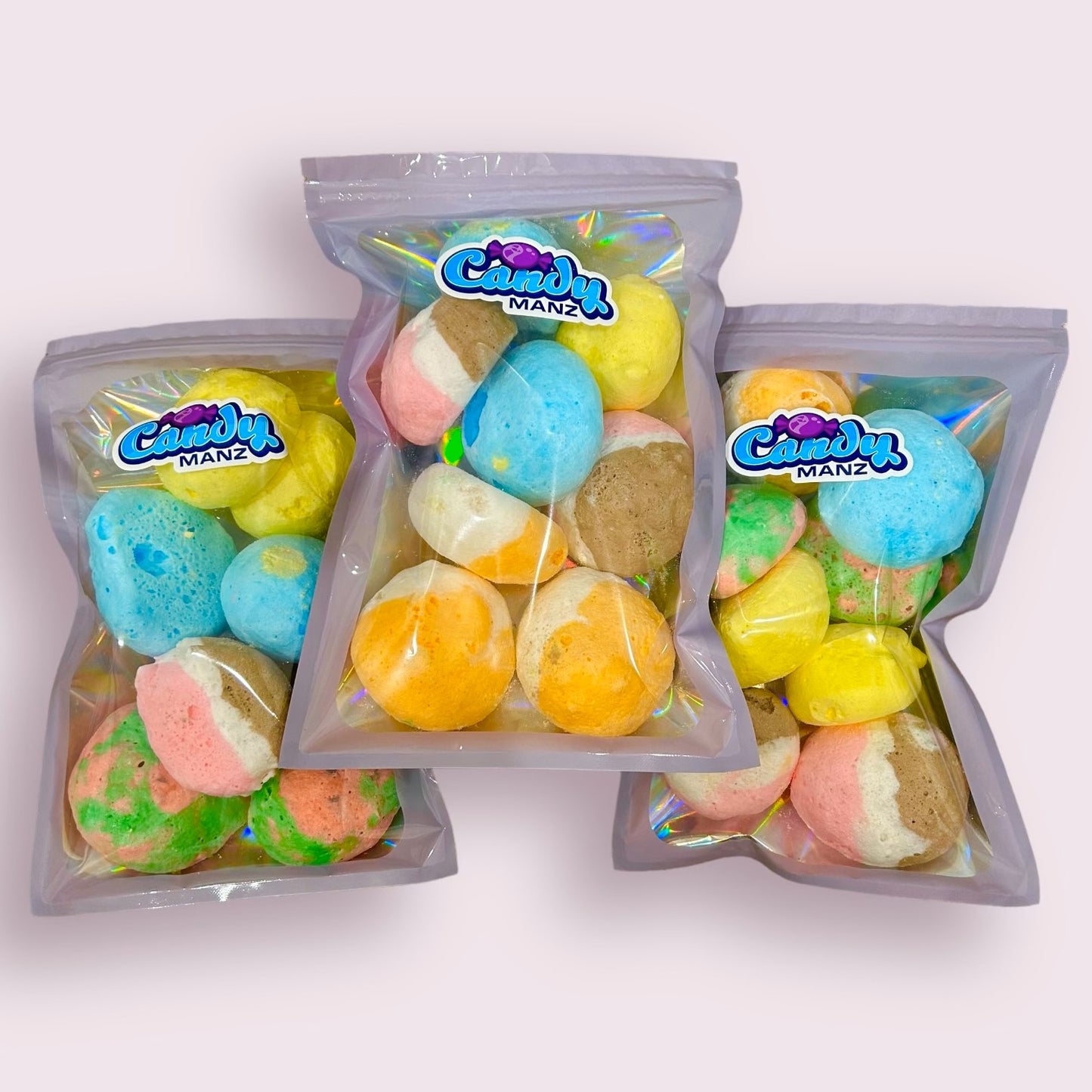 Freeze-Dried Salt Water Taffy 3x Bags – Assorted flavors, Sweet, Crunchy, Flavorful